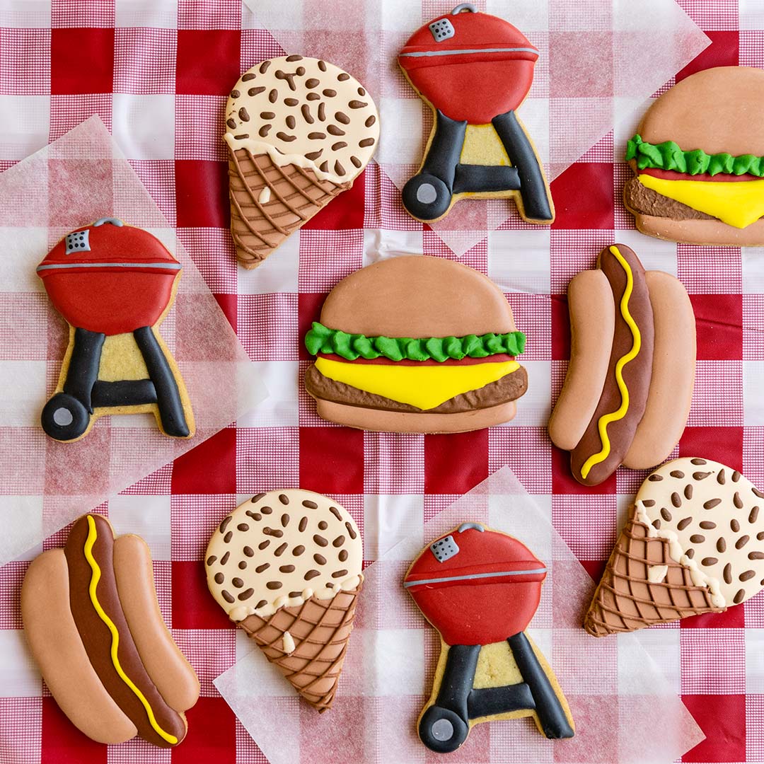 Labor Day Decorated Cookie Set